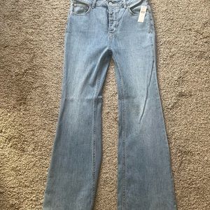 NWT- Anthro Pilcro High Rise Trouser Bootcut Jeans | Color: Blue | Size: 29